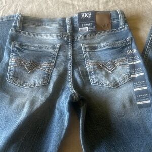 BKE Boy’s Distressed Blue Boot Cut Jeans. Size 16. New with tags.
